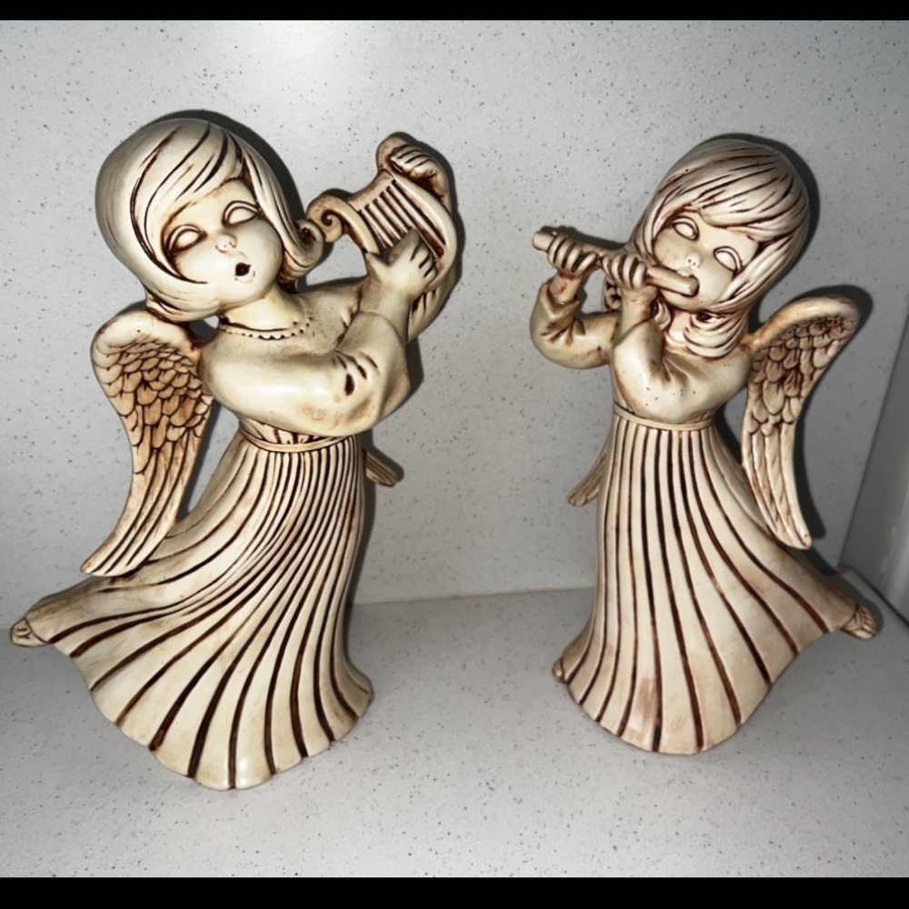 Vintage Atlantic Mold Ceramic Angels
